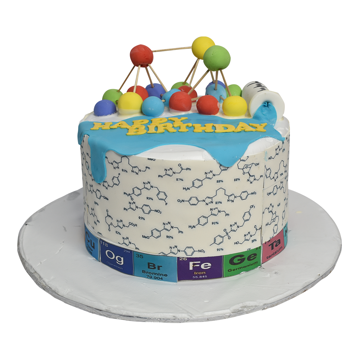Chemistry theme birthday cake.... - Rocking Horse Sugar Decor | Facebook